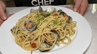 Spaghetti alle Vongole Chef Barbato [upl. by Ayanat816]