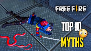 Top 10 Mythbusters in FREEFIRE Battleground  FREEFIRE Myths 270 [upl. by Arebma]