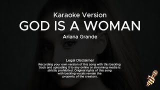 Ariana Grande  God Is a Woman Karaoke Version [upl. by Noeruat]