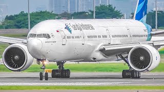 ✈️ 150 CLOSE UP TAKEOFFS and LANDINGS in 90 MINS at JAKARTA SoekarnoHatta Airport Indonesia CGK [upl. by Shaper179]