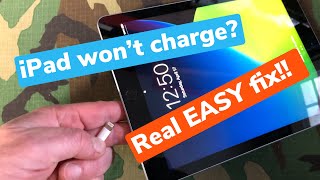 iPad not charging or Loose port DIY Real EASY fix  Save your  iPhone too [upl. by Sabino]