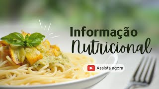 Informação nutricional [upl. by Assirim]