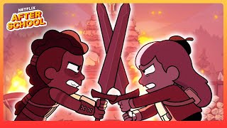 Fighting the Giantslayer ⚔️🔥 Hilda  Netflix After School [upl. by Kauppi]