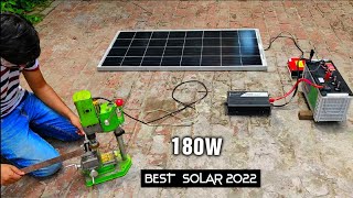 12V 180W Solar Panel System amp Battery for 220V AC Load DIY [upl. by Fortuna282]