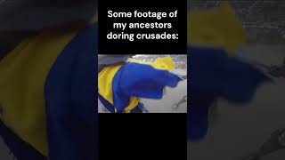 Live footage from the crusades shorts memes medieval [upl. by Griffith]