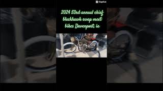 Davenport IA 53rd annual chief blackhawk motorcycle swap meet harleydavidson indian [upl. by Aleuname992]