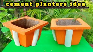 134  stylish cement planters making idea  gamla kaise banaye  DKcrafting775 [upl. by Oicnaneb]