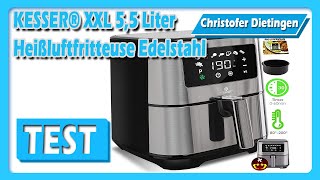 KESSER® XXL 55 Liter Heißluftfritteuse Edelstahl 2021 [upl. by Sidra]