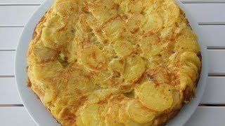 Tortilla de papa tortilla española  recetas de cocina [upl. by Pinelli]