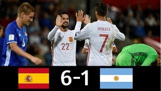 Spain Vs Argentina Full Highlights HD 27032018 [upl. by Selma830]