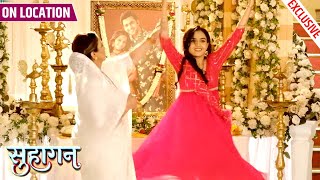 Suhagan  Krish Aur Bindiya Ke Shradh Par Swara Ne Dikhayi Apni Nritya Kala  On Location [upl. by Cosimo]