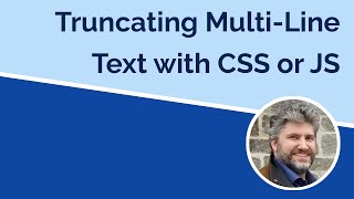 Truncating Text Inside Elements with CSS or JS [upl. by Aremahs]