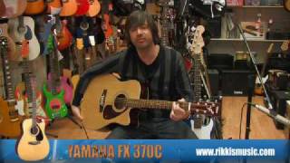 Yamaha FX370C Electro Acoustic Guitar Review by Rikkis Music Shop Edinburgh [upl. by Auhs]