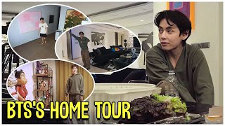 BTSs Home Tour Jimin V Jungkook RM JHope [upl. by Nerb]