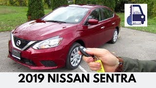 2019 Nissan Sentra SV In Depth Walk Around and First Look [upl. by Ahsikram]