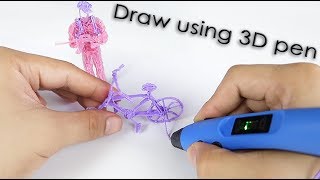 3D Drawing using Sunlu Intelligent 3D PEN [upl. by Ordnassela]