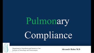 Pulmonary Compliance [upl. by Caputto]