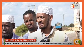 Mandera South MP Abdul Haro distributes nonfood items to families displaced by floods [upl. by Longwood]