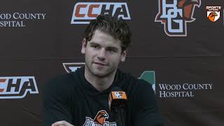 BGSU Hockey Press Conference After Loss to OSU [upl. by Yenots]