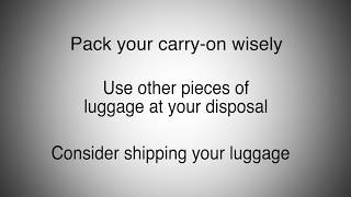 Sony TV Travel Tips 5 Simple Tips on How You Can Avoid Checked Baggage Fees [upl. by Ahsitel]