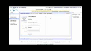 Google Apps  Gmail Crear e Importar Contacto [upl. by Etnelav380]