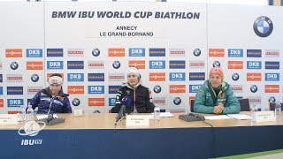 ALGB17 Womens Mass Start Press Conference [upl. by Elbag354]