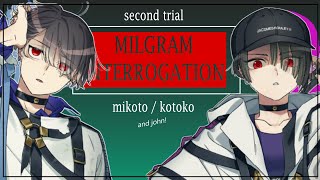 MILGRAM  Mikoto and Kotoko Second Trial Interrogation Questions [upl. by Antipas]