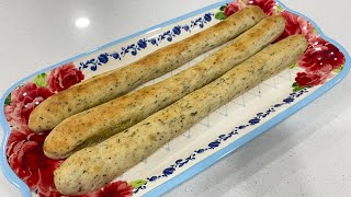 Easiest Garlic Herb Breadsticks  Restaurant Style Breadsticks Recipe [upl. by Anauqaj]