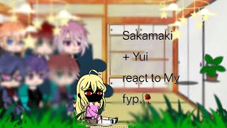 Sakamaki  Yui react to my fyp Yui theory Au [upl. by Duggan]