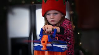 Nerf War Christmas Battle [upl. by Airaet]