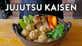 How to Make the Chicken Meatball Hotpot from Jujutsu Kaisen  Anime with Alvin [upl. by Tezil]