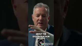 About Stolen election clam  Piers Morgan amp Jordan Peterson shortsvideo [upl. by Yessak]