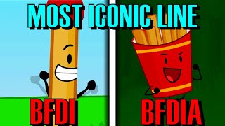 The MOST ICONIC Line Of Every BFDI Season [upl. by Euqirat]