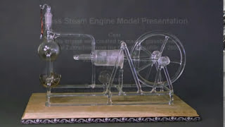 Steam Engine made from glass [upl. by Sperry]