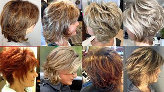 Modern Feather Cut Hairstyles Ideas For Women Over 405060 And More 2023 [upl. by Enawtna]