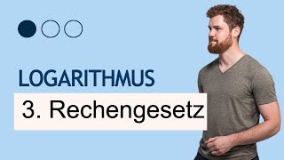 Logarithmus Rechengesetz 3 EINFACH Am Beispiel [upl. by Mont809]