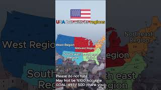 USA but with its regions mapper mapchart map geography mapping maping mapology mapp [upl. by Fogel31]