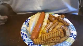 NATHANS CRINKLE CUT FRENCH FRY REVIEW [upl. by Ollie]