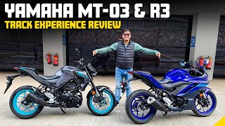 Yamaha MT03 amp R3 Looks Features amp More  Ride Review  Times Drive [upl. by Adnamar]