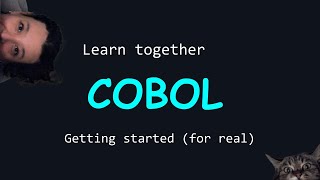 starting cobol for real this time [upl. by Eelarat843]