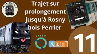 trajet de Romainville Carnot a Rosny bois Perrier [upl. by Thacker222]