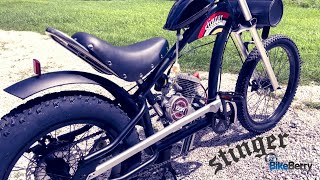 From Cruiser to Powerhouse 80cc Engine Install on Stinger Chopper  BikeBerry [upl. by Klein]