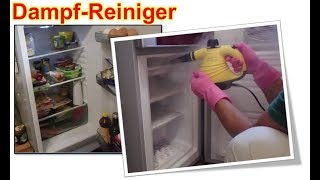 Kühlschrank Gefrierfach mit Dampfreiniger ohne Auftauen reinigen [upl. by Dnalyr486]