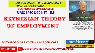 KEYNESIAN THEORY OF EMPLOYMENT [upl. by Catherina]