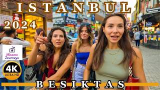 Istanbul Besiktas 4K Walking Tour  Sinanpasa Mosque Cozy Streets Cafes amp Food Spots  Oct 2024 [upl. by Addison]