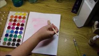 Watercolor Cardstock Process Video [upl. by Elaval]