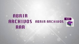 Abrir Archivos Rar  Windows Mac Android y iPhone [upl. by Destinee]