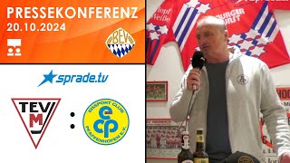 20102024  Pressekonferenz  TEV Miesbach vs EC Pfaffenhofen [upl. by Alrad]