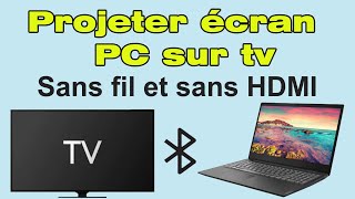 Comment connecter son ordinateur à sa télé en Wifi et sans hdmi caster pc sur TV Samsung [upl. by Enrol268]