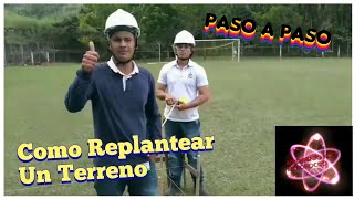 Como HACER REPLANTEO 📐Para CIMENTACIOn de Casas⚒ 😮 [upl. by Lorrimor]